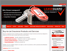 Tablet Screenshot of leaseguard.co.uk